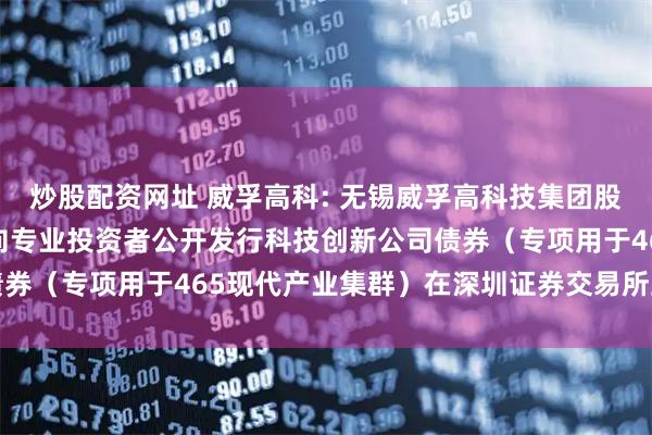 炒股配资网址 威孚高科: 无锡威孚高科技集团股份有限公司2025年面向专业投资者公开发行科技创新公司债券（专项用于465现代产业集群）在深圳证券交易所上市的公告