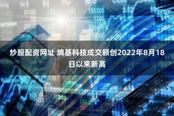 炒股配资网址 熵基科技成交额创2022年8月18日以来新高